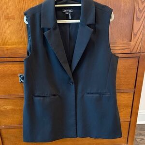 Charlie B Black Sleeveless Vest